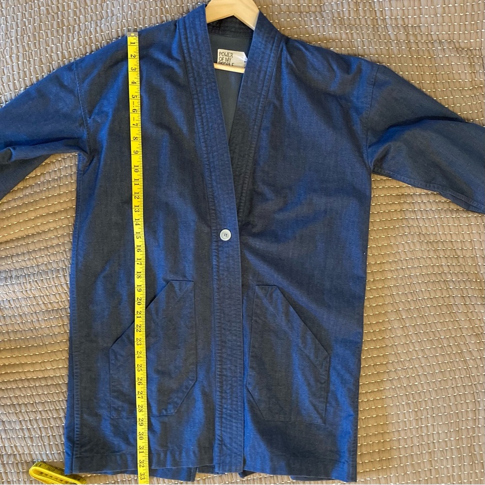 Power of my people, denim duster, XS/S - Picture 4 of 5